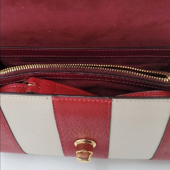 Coach Tilly Satchel 23 Red/Chalk - Picture 8 of 12